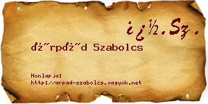 Árpád Szabolcs névjegykártya